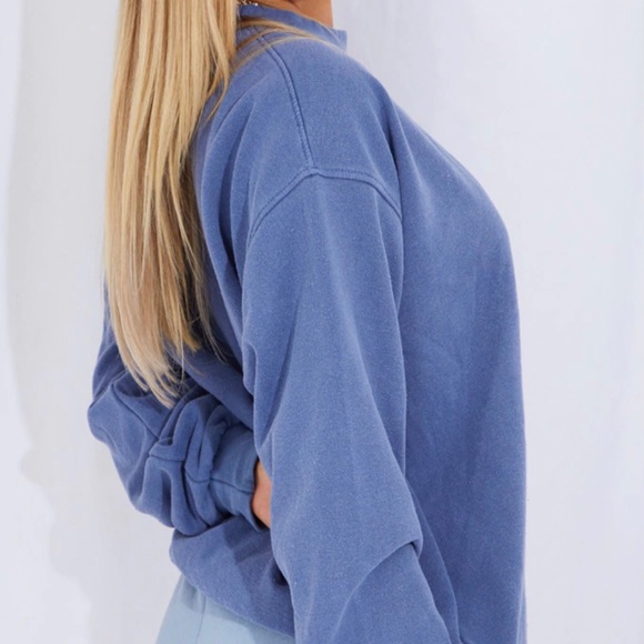 NWT Dusty blue Pretty little thing sweatshirt size small - Picture 2 of 4